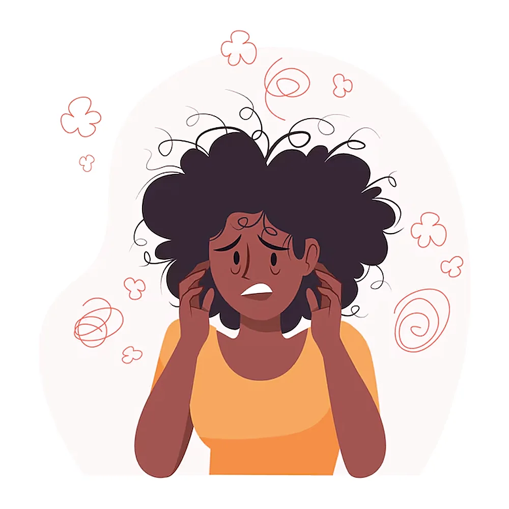 Illustration showing anxiety